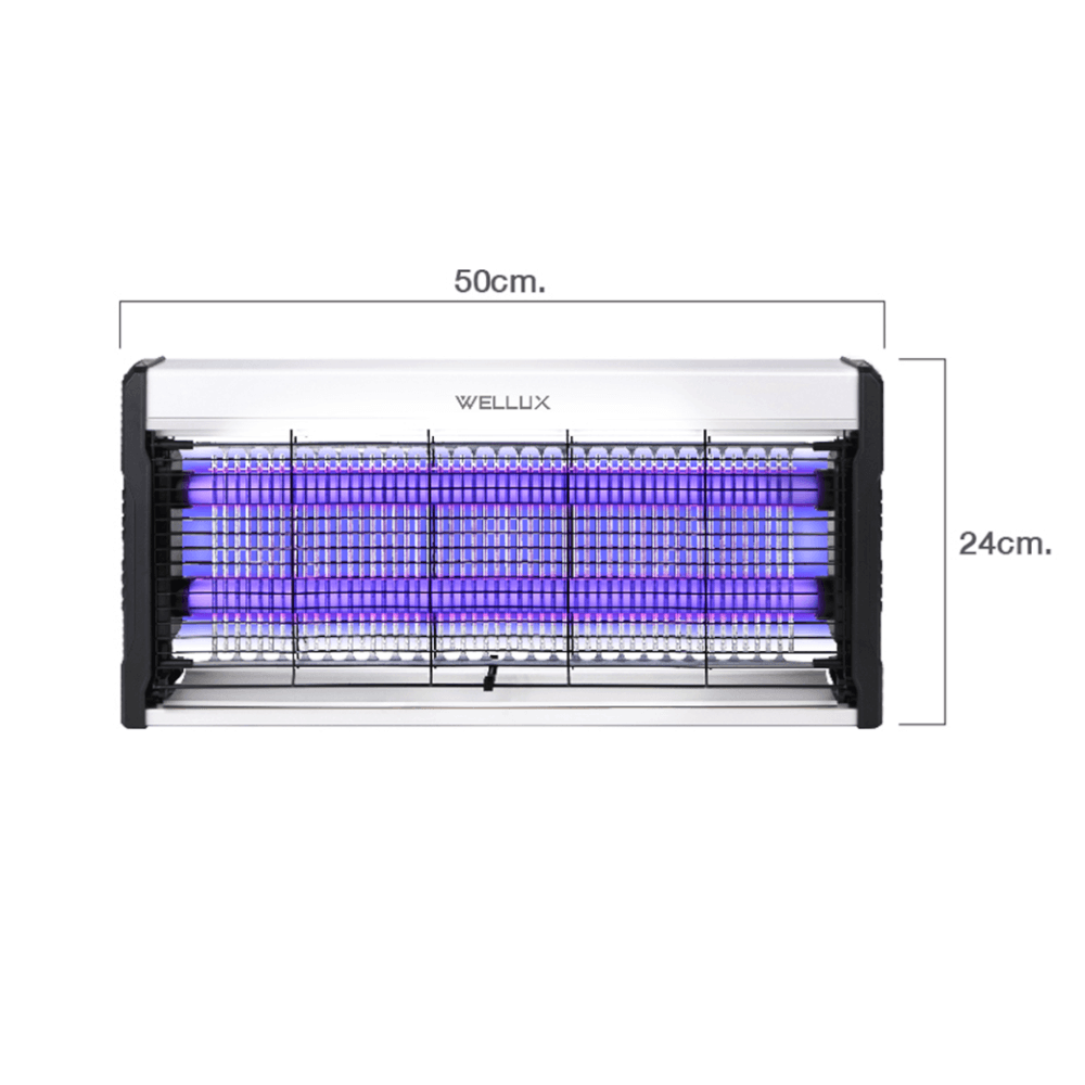 เครื่องดักยุงไฟฟ้า WELLUX รุ่น ESBZ53 พร้อมไฟล่อยุงแสงสีม่วง ไม่มีแบตในตัว